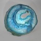 Agate Thick Cut slice, turquoise with Crystal Centre  ~16cm