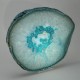Agate Thick Cut slice, turquoise with Crystal Centre  ~17cm