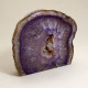 Agate Cut Base slice, Purple with Crystal Centre  ~12cm