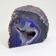 Agate Cut Base slice, Purple with Crystal Centre  ~15cm