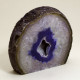 Agate Cut Base slice, Purple with Crystal Centre  ~10cm