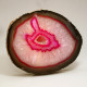 Agate Thick Slice, Pink with Crystal Centre  ~19cm