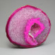 Agate Thick Slice, Pink with Crystal Centre  ~14cm