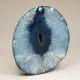 Agate Thick Slice, Blue with Crystal Centre  ~12cm