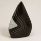 Agate Flame, Black ~height 89mm approx.
