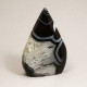 Agate Flame, Black ~height 90mm approx.