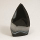 Agate Flame, Black ~height 80mm approx.