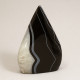Agate Flame, Black ~height 95mm approx.