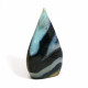 Agate Flame, Blue ~height 91mm approx.