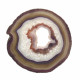 Agate Thin Slice, Mauve with crystal centre ~ 22cm