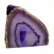 Agate Cut Base slice, Purple with Crystal Centre  ~15cm