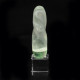Selenite Massage Wand with Fluorite end ~ 9cm in length