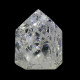 Fire & Ice Quartz, polished point ~ 63mm tall