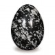 Egg, Obsidian - Snowflake