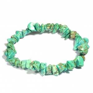 Gemchip Bracelet, Howlite - Turquoise