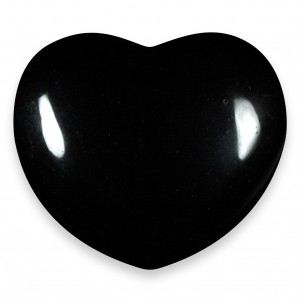 Heart, Obsidian - Black