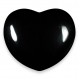 Heart, Obsidian - Black