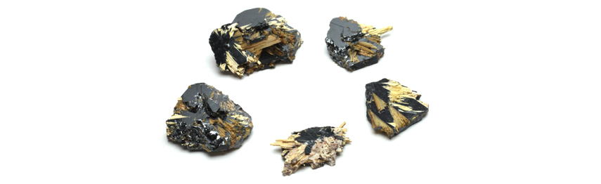 Rutile - Gold with Hematite