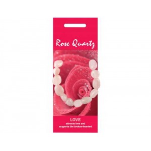 NG05  Nature Bracelet, 5pc  - Rose Quartz ( Love )
