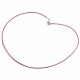 Necklace, Leather Cord, Maroon - 16"