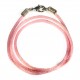 Necklace, Polyester Cord, Pink - 18"
