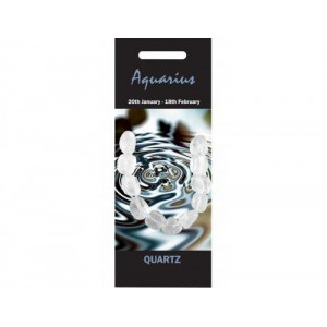 NZ01  Nature Bracelet, 5pc  - Quartz ( Aquarius )