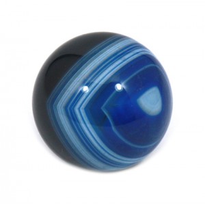 Sphere, Agate, Blue Banded, 30mm