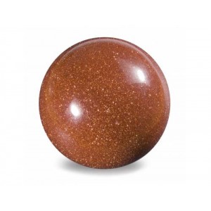 Sphere, Medium, Goldstone - Red