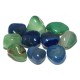 Agate - Coloured, Blue & Green Mixed, 0.5Kg
