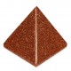 Pyramid, Goldstone - Red, Medium, ~40mm