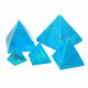 Pyramid, Howlite - Turquoise, Small, ~30mm