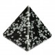 Pyramid, Obsidian - Snowflake, Medium, ~40mm