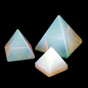 Pyramid, Opalite, Medium, ~40mm